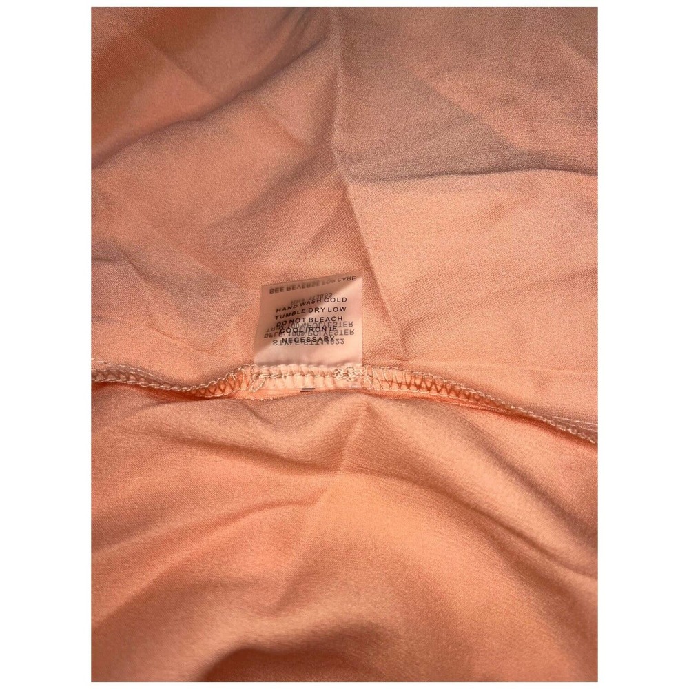 New Sugar Lips Aurora Lace Inset Racerback Cami Spaghetti Straps Blush Medium - Picture 10 of 12
